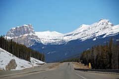 35 Castle Mountain, Stuart Knob, Helena Peak and Helena Ridge Morning From Trans Canada Highway Driving Between Banff And Lake Louise in Winter.jpg